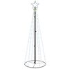 vidaXL Kartio joulukuusi 108 kylm&auml;n valkoista LED-valoa 70x180 cm