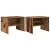 vidaXL Y&ouml;p&ouml;yt&auml;kaappi 2 pcs Vanha puu 40 x 40 x 30 cm Tekninen puu