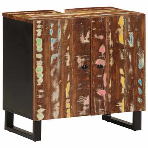 vidaXL Pesuallaskaappi 62x33x58 cm kierr&auml;tetty t&auml;yspuu ja tekninen puu