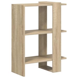 vidaXL Kirjahylly 2 tasoa 52 x 25 x 71,5 cm Tekninen puu Sonoman tammi