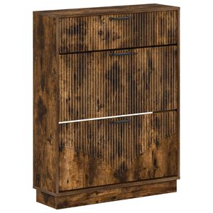 vidaXL Kenk&auml;kaappi HOORN 78 x 24 x 100 cm Tekninen puu Savutammi