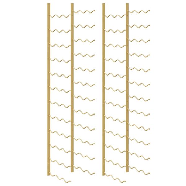 vidaXL Sein&auml;lle kiinnitett&auml;v&auml; viinipulloteline 36 pullolle 2 kpl rauta