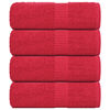 vidaXL Pesupyyhkeet SAMPAKKO 4 kpl Punainen 30x30 cm 360 gsm