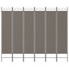 vidaXL 6-paneelinen Tilanjakaja antrasiitti 240x200 cm kangas