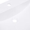vidaXL Sisäänrakennettu pesuallas 800x460x130 mm SMC valkoinen
