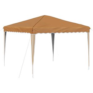 vidaXL Pop-up Juhlateltta 288 x 288 x 245 cm Beige Oxford-kangas