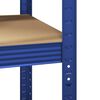 vidaXL 5-tasoinen Varastokulmahylly sininen ter&auml;s ja tekninen puu