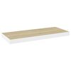 vidaXL Kelluvat seinähyllyt 4 kpl tammi ja valkoinen 60x23,5x3,8 MDF