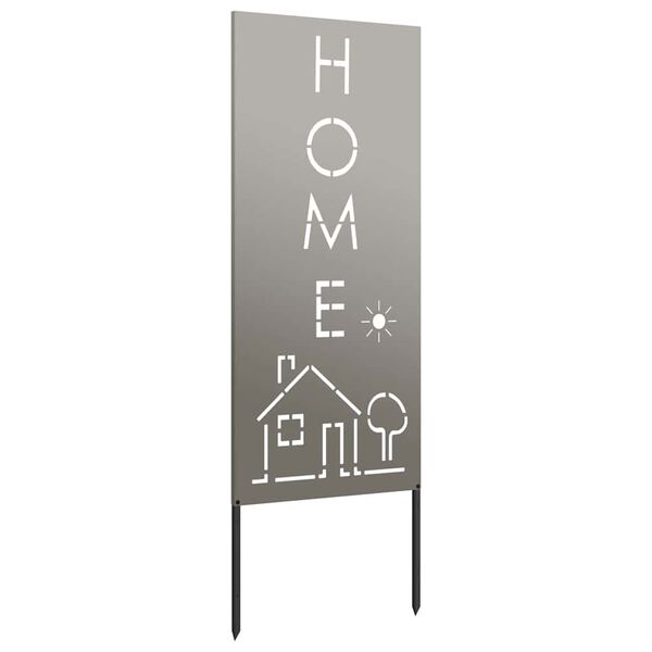 vidaXL Puutarhan yksityisyyden verho Viivakuvio Ruosteinen 50 x 140 cm