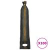 vidaXL Hiekkas&auml;kit 100 kpl tummanvihre&auml; 103x25 cm HDPE