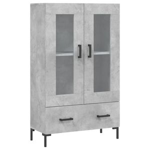 vidaXL Kaappi betoninharmaa 69,5x31x115 cm tekninen puu