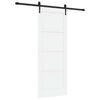 vidaXL Liukuovi ORKDAL 78 x 202 cm Tekninen puu Valkoinen ja musta