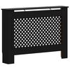 vidaXL L&auml;mp&ouml;patterin suoja musta 112x19x81,5 cm MDF