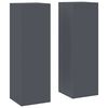 vidaXL Kasviteline 2 kpl Antrasiitti 24 x 24 x 75 cm