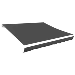 vidaXL Vaihtokangas markiisiin harmaa 280x245 cm polyesteri