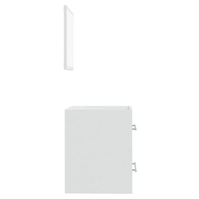 vidaXL Kylpyhuoneen kaappi peilillä valkoinen 41x38,5x48 cm