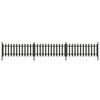 vidaXL Puuaita tolpilla 3 kpl WPC 614x80 cm
