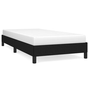 vidaXL S&auml;ngynrunko ilman patjaa musta 90x190 cm Single kangas