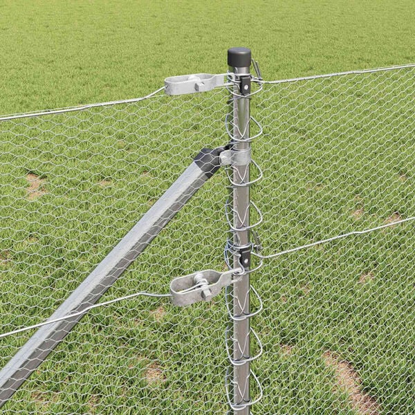 vidaXL Aitalatu Hopea 50 x 0,6 m (13 mm verkko) Ter&auml;s