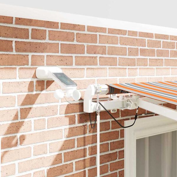 vidaXL Vetoutuva markiisi LED -nauhavalot Moniv&auml;rinen 300 x 250 cm