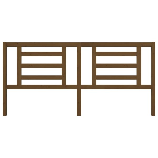 vidaXL S&auml;ngynp&auml;&auml;ty hunajanruskea 206x4x100 cm t&auml;ysi m&auml;nty