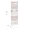 vidaXL Matto beige 80x300 cm puuvilla