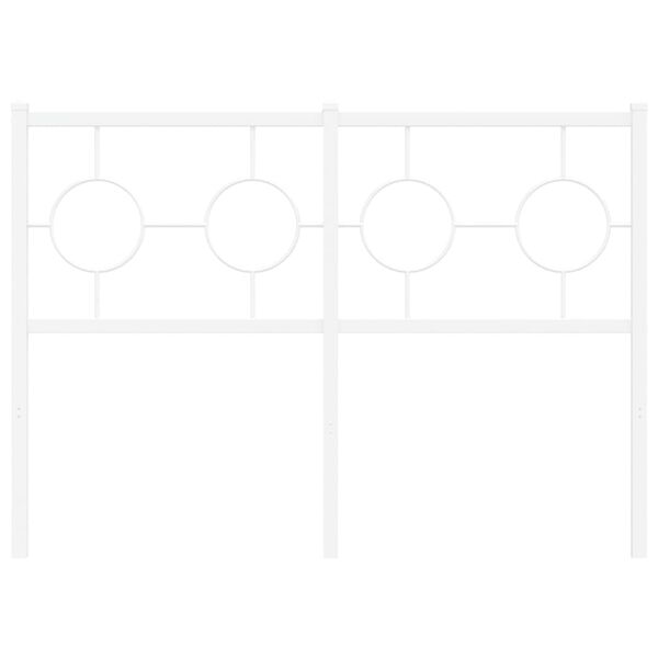 vidaXL Metallinen vaihtop&auml;&auml;ty valkoinen 120 cm