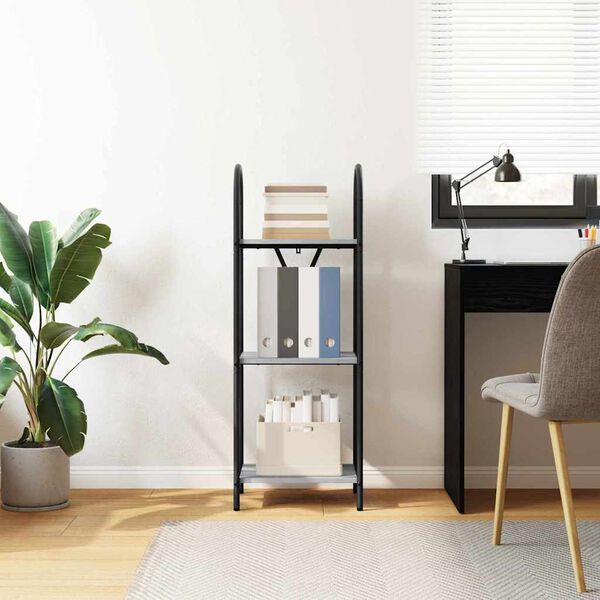 vidaXL Kirjahylly Harmaa Sonoma 40 x 30 x 109 cm Tekninen puu