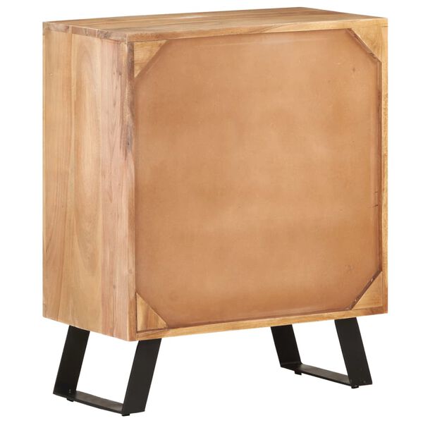 vidaXL Senkki 60x36x76 cm t&auml;ysi akaasiapuu luonnollisilla reunoilla