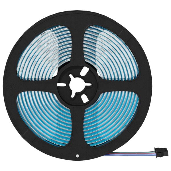 vidaXL LED-nauha 4 pcs Musta ja l&auml;pin&auml;kyv&auml; 470 x 0,8 x 0,3 cm