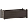vidaXL Korotettu kukkalaatikko PP mokka 100x43x35 cm