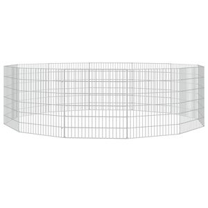 vidaXL El&auml;inh&auml;kki Free Range 12-paneelia 54x60 cm galvanoitu rauta