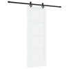 vidaXL Liukuovi ORKDAL 78 x 211 cm Tekninen puu Valkoinen ja musta