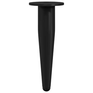 vidaXL Huonekalujalat 2 pcs Musta &Oslash; 40 x 98 mm Rauta