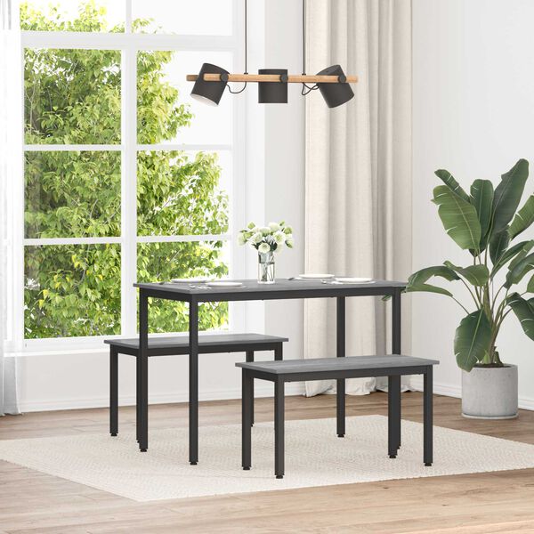 vidaXL Penkki Harmaa Sonoma 80 x 35 x 45 cm Tekninen puu