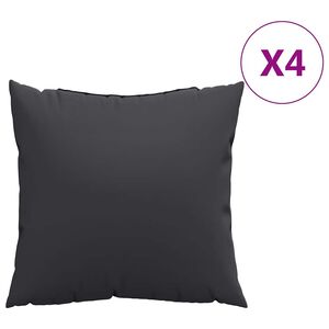 vidaXL Sohvatyynyt 4 kpl musta 60x60 cm kangas