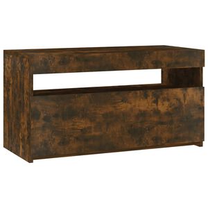 vidaXL TV-taso LED-valoilla savutammi 75x35x40 cm