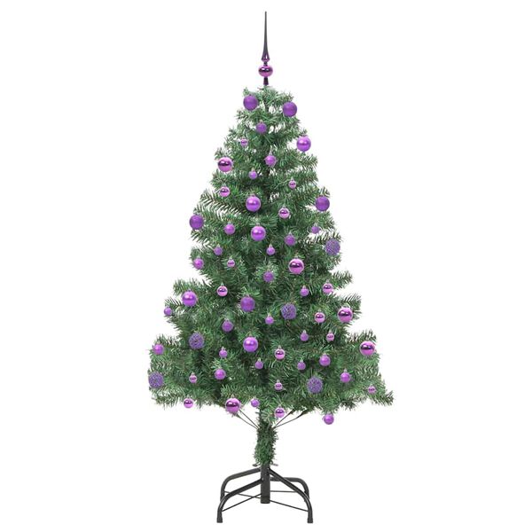 vidaXL Joulukuusi 300 LED-valoilla Vihre&auml; 210 cm Polyvinyylikloridi