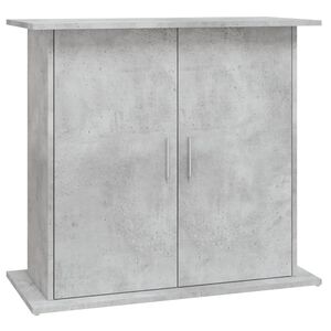 vidaXL Akvaarioteline betoniharmaa 81x36x73 cm tekopuu