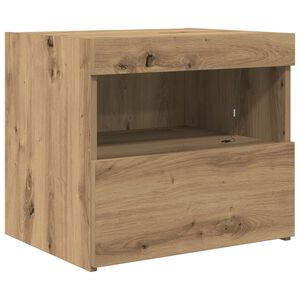 vidaXL Y&ouml;p&ouml;yt&auml;kaappi Artisan tammi 50 x 40 x 45 cm Tekninen puu
