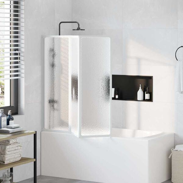 Suihkusein&auml; 117 x 120 cm 3 Paneelia Kokoontaitettava