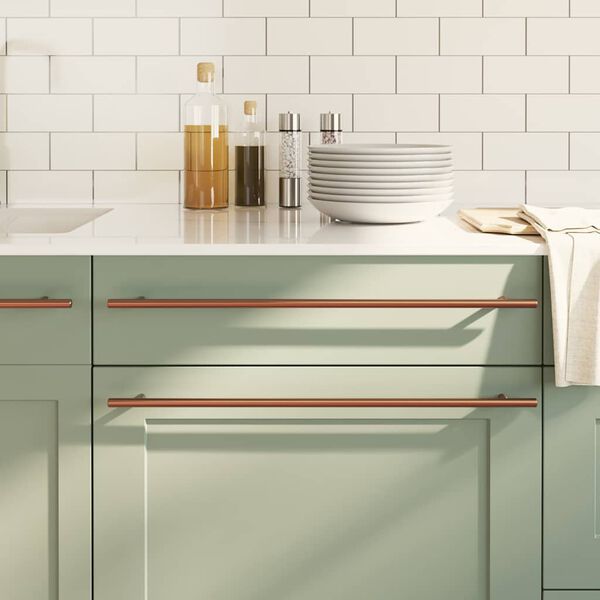 vidaXL Kaapin kahvat 5 kpl pronssi 480 mm ruostumaton teräs