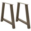 vidaXL Ruokap&ouml;yd&auml;n jalat A-muotoiset 2 kpl 100x(72-73) cm ter&auml;s