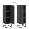 vidaXL Kaappi musta 36x39x123 cm teräs