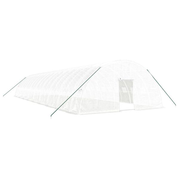 vidaXL Kasvihuone ter&auml;srungolla valkoinen 108 m&sup2; 18x6x2,85 m