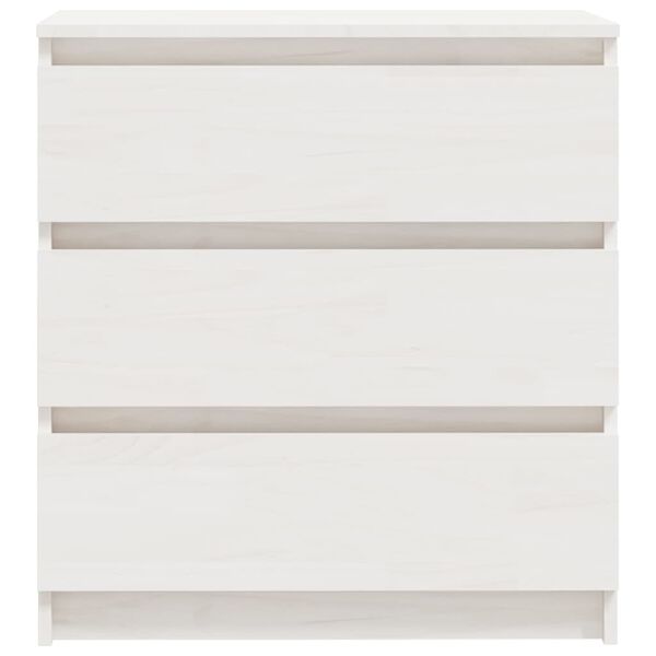 vidaXL Yöpöytä valkoinen 60x36x64 cm täysi mänty