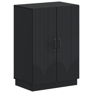 vidaXL Kenk&auml;kaappi HOORN 59,5 x 39,5 x 87 cm Tekninen puu Musta