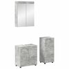 vidaXL Kylpyhuonekalustesetti TULUM 3 pcs Betoni Harmaa