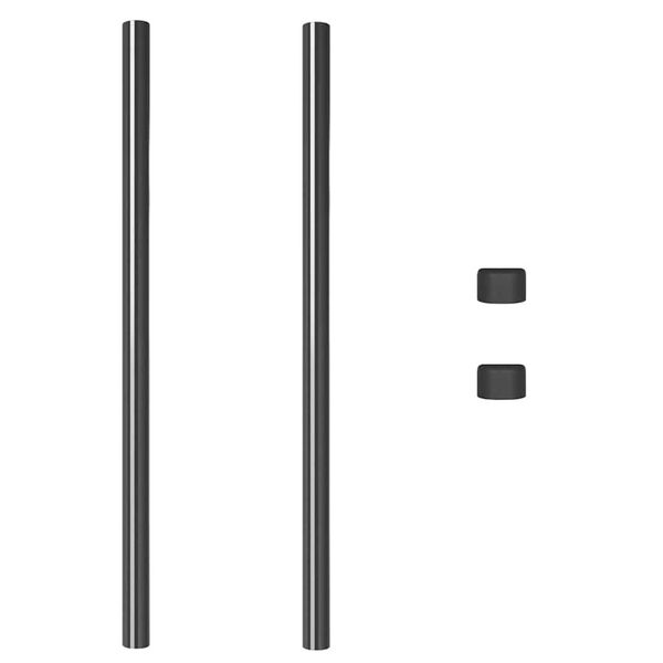 vidaXL Aidan pylväät 2 pcs Harmaa 110 cm Jauhemaalattu teräs