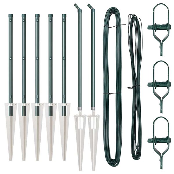 vidaXL Aitalatu 7 pcs Vihre&auml; Ter&auml;s